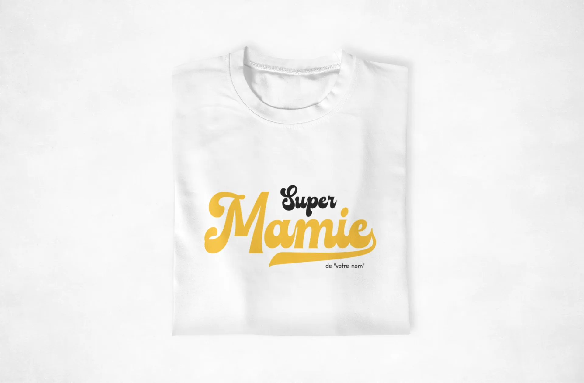 T-shirt « Super Papy Mamie Personnalisable »